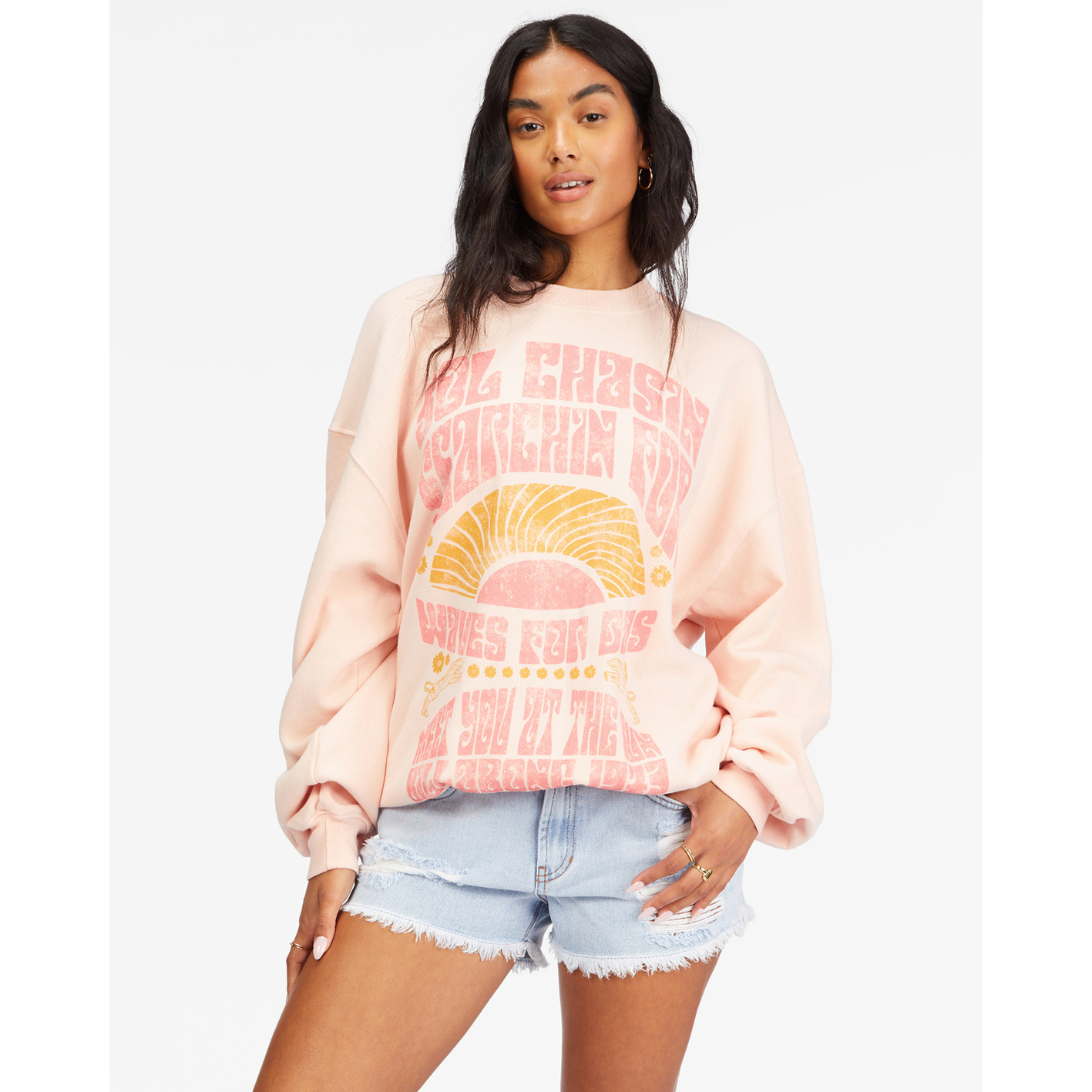 Billabong shop pink sweater